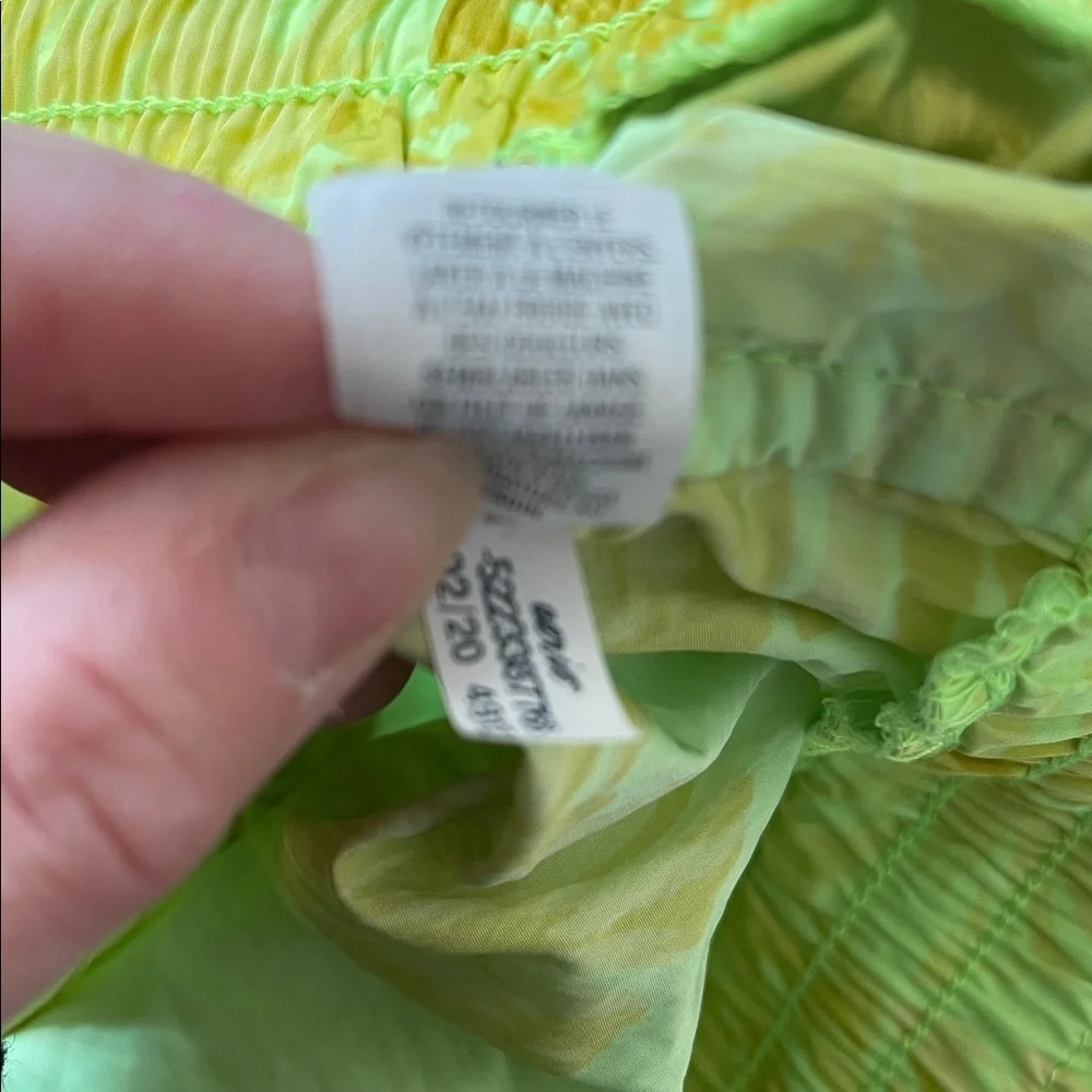 Aerie Drawstring lime green Running Shorts Glowbug‎ Size S